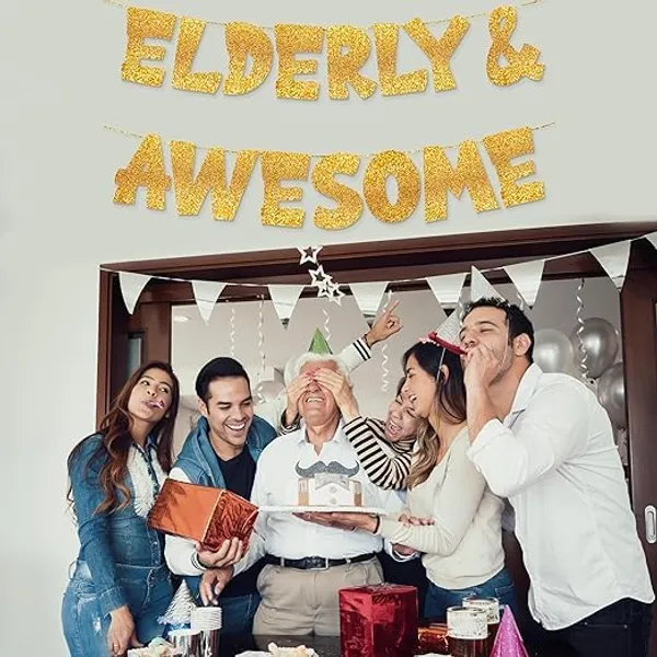 Gold_Elderly_&_Awesome_Banner_|_Senior_Birthday_Party_Golden_Glitter_Banner_|_Old_Age_Party_Celebration_And_Supplies_|_Pre-Assembled_Birthday_Banner_|_No_Diy_Needed