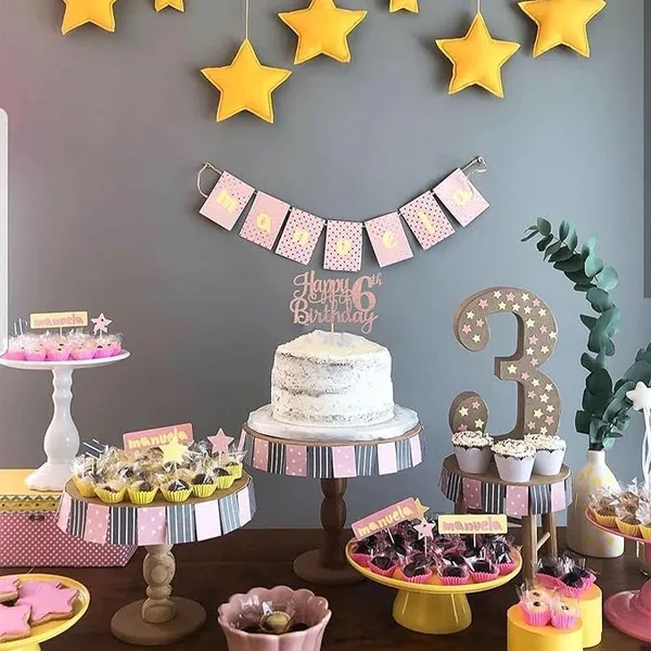 Gold_6Th_Happy_Birthday_Cake_Topper_|_Rose_Gold_Color_Glitter_Cake_Topper_|_Glitter_Cake_Decoration_|_B'Day_Celebration/Rose_Gold_Color
