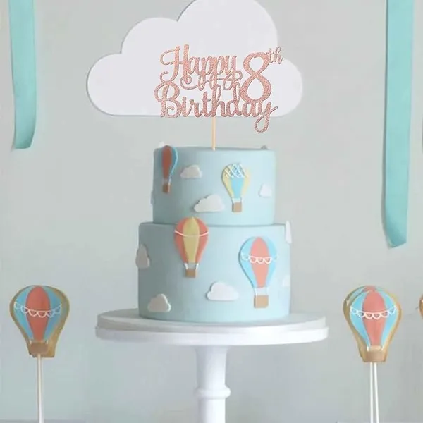 Gold_8Th_Happy_Birthday_Cake_Topper_|_Rose_Gold_Color_Glitter_Cake_Topper_|_Glitter_Cake_Decoration_|_B'Day_Celebration/Rose_Gold_Color