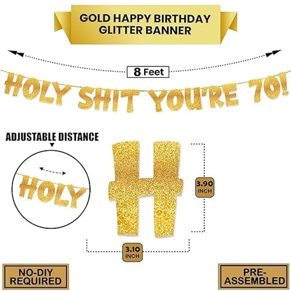 Gold_Pre-Strung_Banner_For_70Th_Birthday_|_Birthday_Party_Golden_Glitter_Banner_|_Old_Age_Funny_Party_Celebration_And_Supplies_|_Birthday_Banner
