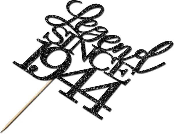 Black_Legend_Since_1944_Cake_Topper_|_Black_Color_Glitter_Cake_Topper_|_Glitter_Cake_Decoration_|_B_'Day_Celebration/Black_Color
