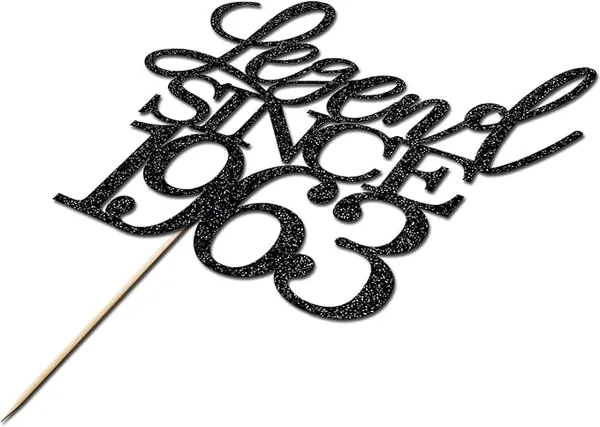 Black_Legend_Since_1963_Cake_Topper_|_Black_Color_Glitter_Cake_Topper_|_Glitter_Cake_Decoration_|_B'Day_Celebration/Black_Color