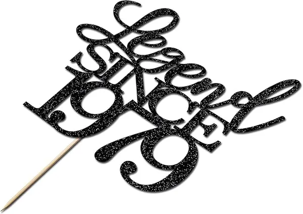 Black_Legend_Since_1979_Cake_Topper_|_Black_Color_Glitter_Cake_Topper_|_Glitter_Cake_Decoration_|_B'Day_Celebration/Black_Color
