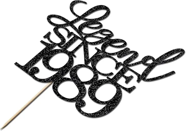 Black_Legend_Since_1989_Cake_Topper_|_Black_Color_Glitter_Cake_Topper_|_Glitter_Cake_Decoration_|_B'Day_Celebration/Black_Color