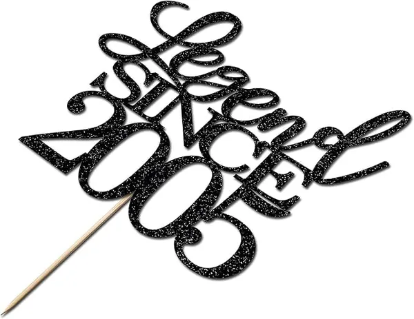 Black_Legend_Since_2005_Cake_Topper_|_Black_Color_Glitter_Cake_Topper_|_Glitter_Cake_Decoration_|_B'Day_Celebration/Black_Color