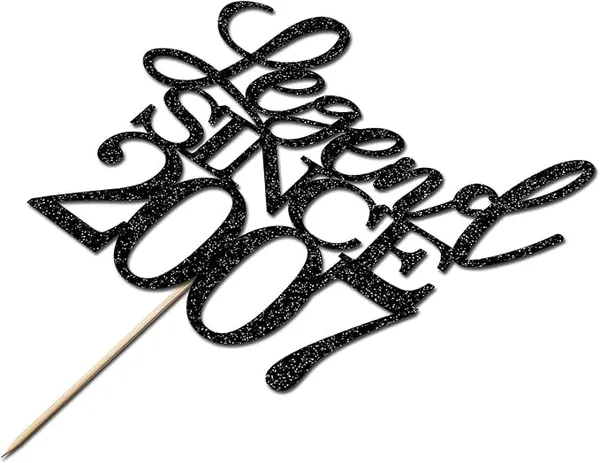 Black_Legend_Since_2007_Cake_Topper_|_Black_Color_Glitter_Cake_Topper_|_Glitter_Cake_Decoration_|_B'Day_Celebration/Black_Color
