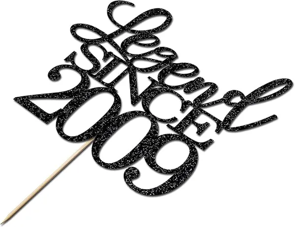 Black_Legend_Since_2009_Cake_Topper_|_Black_Color_Glitter_Cake_Topper_|_Glitter_Cake_Decoration_|_B'Day_Celebration/Black_Color