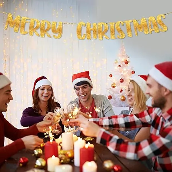 Gold_Merry_Christmas_Glitter_Gold_Banner_|_Holiday_Party_Decoration_|_Pre-Strung,_No_Diy_Required_|_Merry_Christmas_Sign_Garland_|_Xmas_Holiday_Mantle_Fireplace_Home_Décor