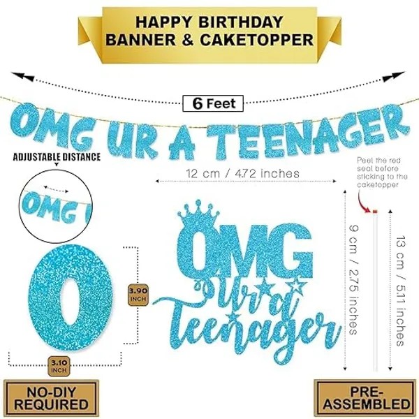 Blue_Omg_Ur_A_Teenager_Banner_&_Cake_Topper_Combo_|_13Th_Birthday_Party_Blue_Glitter_|_Party_Decorations_And_Supplies_|_Official_Teen_Celebration_Decor_|_Pre-Assembled,_No_Diy_Needed