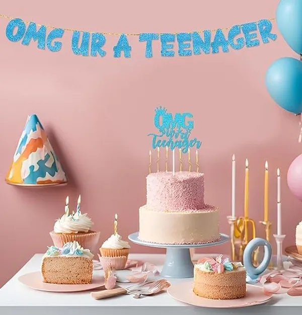 Blue_Omg_Ur_A_Teenager_Banner_&_Cake_Topper_Combo_|_13Th_Birthday_Party_Blue_Glitter_|_Party_Decorations_And_Supplies_|_Official_Teen_Celebration_Decor_|_Pre-Assembled,_No_Diy_Needed