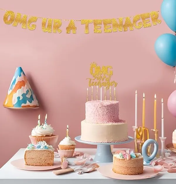 Gold_Omg_Ur_A_Teenager_Banner_&_Cake_Topper_Combo_|_13Th_Birthday_Party_Golden_Glitter_Décor_|_Pre-Assembled_Party_Banner_|_Teen_Birthday_Decorations