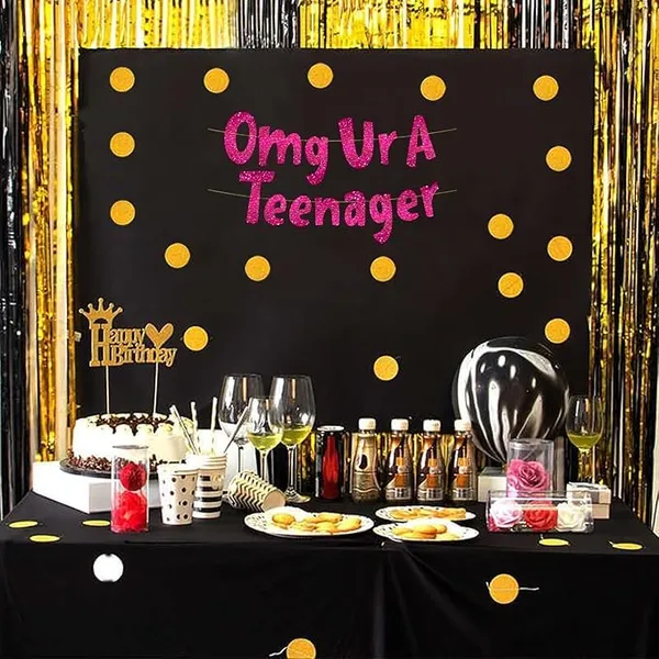 Pink_Omg_Ur_A_Teenager_Banner_|_13Th_Birthday_Party_Pink_Glitter_Banner_|_Party_Decorations_And_Supplies_|_Official_Teen_Celebration_Decor_|_Pre-Assembled,_No_Diy_Needed