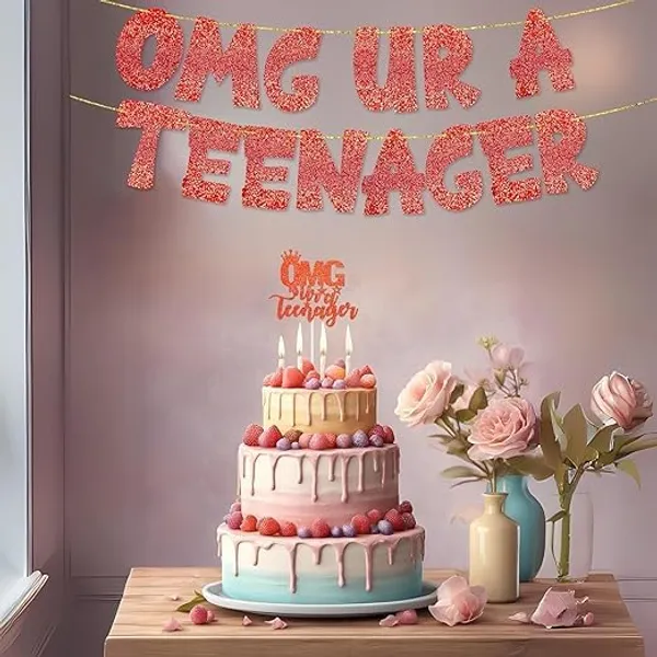 Red_Omg_Ur_A_Teenager_Banner_&_Cake_Topper_Combo_|_13Th_Birthday_Party_Red_Glitter_|_Party_Decorations_And_Supplies_|_Official_Teen_Celebration_Decor_|_Pre-Assembled,_No_Diy_Needed