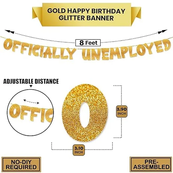 Gold_Officially_Unemployed_Banner_|_Gold_Glitter_Graduation_Party_Decoration_For_Girls_And_Boys_|_Retirement_Celebration_Décor_For_Office_Work_Party_Supplies_|_Pre-Assembled,_No_Diy_Needed