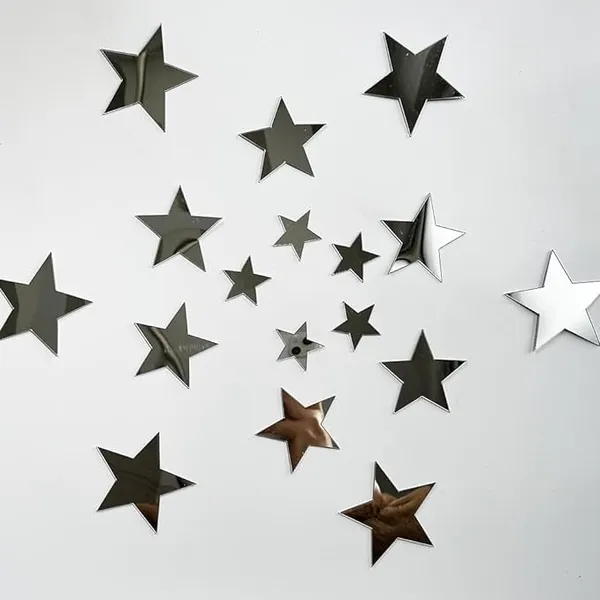 Silver_40Pcs_Acrylic_Stars_Mirror_Stickers_|_Decorative_Silver_Mirror_Wall_Art_|_Adhesive_Art_Decal/Diy_Projects/Party_Supplies_|_Silver