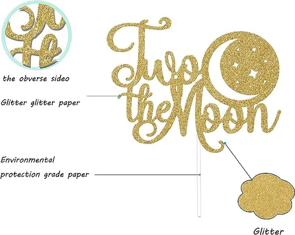Multi_Two_The_Moon_Cake_Topper_|_2Nd_Birthday_Party_Glitter_Cake_Decoration_|_Space_Theme_Party_Supplies_For_Boys_And_Girls_|_Moon_And_Stars_Birthday_Cake_Décor