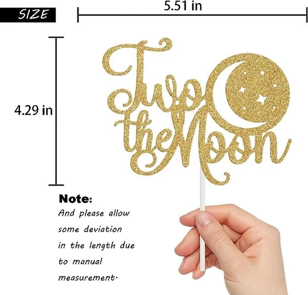 Multi_Two_The_Moon_Cake_Topper_|_2Nd_Birthday_Party_Glitter_Cake_Decoration_|_Space_Theme_Party_Supplies_For_Boys_And_Girls_|_Moon_And_Stars_Birthday_Cake_Décor