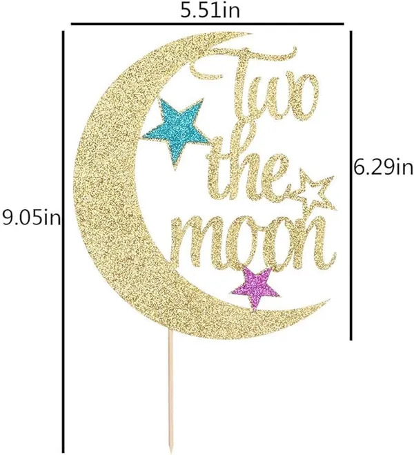 Gold_Two_The_Moon_Cake_Topper_With_Blue_And_Purple_Star_|_Happy_2Nd_Birthday_Cake_Topper_|_Party_Decoration_Supplies_|_Smash_Cake_Decoration_|_Photo_Booth_Props_|_Golden