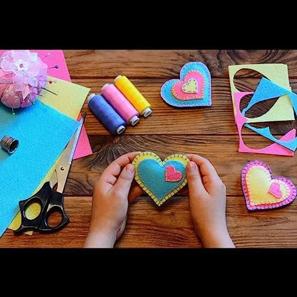 Multicollor_A4_Felt_Sheets_|_10Pcs_Diy_Craft_Felt_Sheets_1Mm_Thick_|_Assorted_Color_Soft_Felt_Fabric_Sheet_|_Felt_Squares_For_Diy_Crafts/Sewing/School_Projects/Decoration_|_29.7Cm_X_21Cm