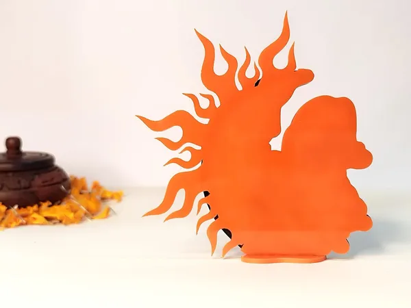 Multi_Acrylic_Lord_Hanuman_Idol_|_Handmade_Black_&_Orange_Color_Bajrangbali_For_Positive_Vibes_|_For_Temple/Car_Dashboard/Home_Decor/Gift_Item