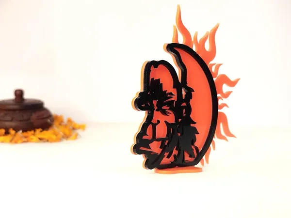 Multi_Acrylic_Lord_Hanuman_Idol_|_Handmade_Black_&_Orange_Color_Bajrangbali_For_Positive_Vibes_|_For_Temple/Car_Dashboard/Home_Decor/Gift_Item