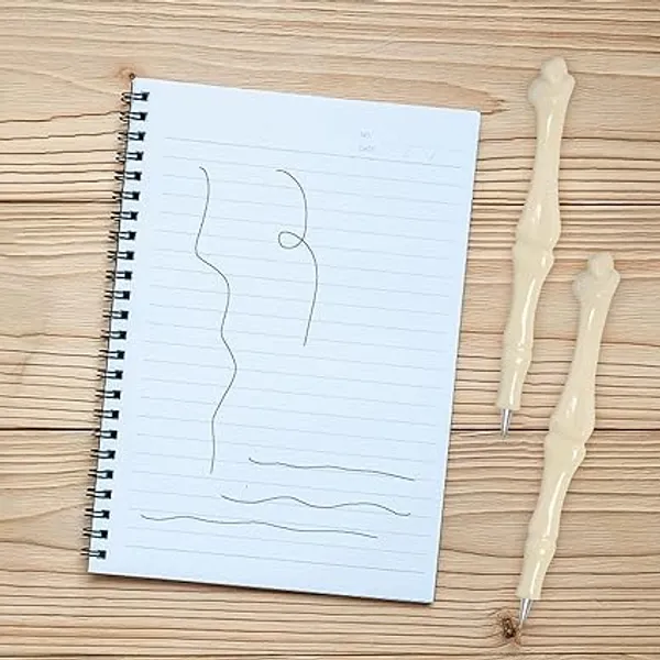 Multicollor_Ballpoint_Pen_|_Bone_Shape_Black_Ink_Ball_Pen_|_Skeleton_Design_Pens_|_Smooth_Writing_|_Stationary_Item_|_Pack_Of_5