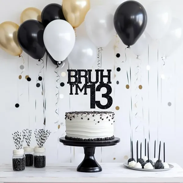 Black_Bruh_I'M_13_Black_Glitter_Cake_Topper_|_Happy_13Th_Born_Day_|_It'S_My_13Th_Birthday_|_Cool_Party_Decoration_For_Kids