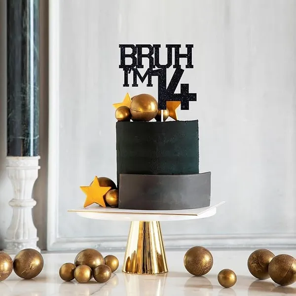 Black_Bruh_I'M_14_Black_Glitter_Cake_Topper_|_Happy_14Th_Born_Day_|_It'S_My_14Th_Birthday_|_Cool_Party_Decoration_For_Kids