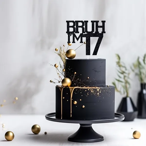 Black_Bruh_I'M_17_Black_Glitter_Cake_Topper_|_Happy_17Th_Born_Day_|_It'S_My_17Th_Birthday_|_Cool_Party_Decoration_For_Kids