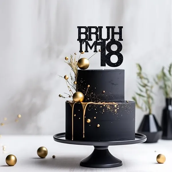 Black_Bruh_I'M_18_Black_Glitter_Cake_Topper_|_Happy_18Th_Born_Day_|_It'S_My_18Th_Birthday_|_Cool_Party_Decoration_For_Kids