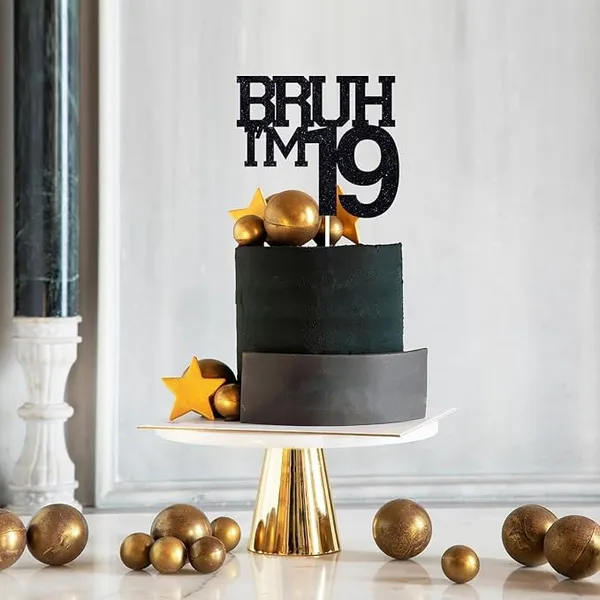 Black_Bruh_I'M_19_Black_Glitter_Cake_Topper_|_Happy_19Th_Born_Day_|_It'S_My_19Th_Birthday_|_Cool_Party_Decoration_For_Kids
