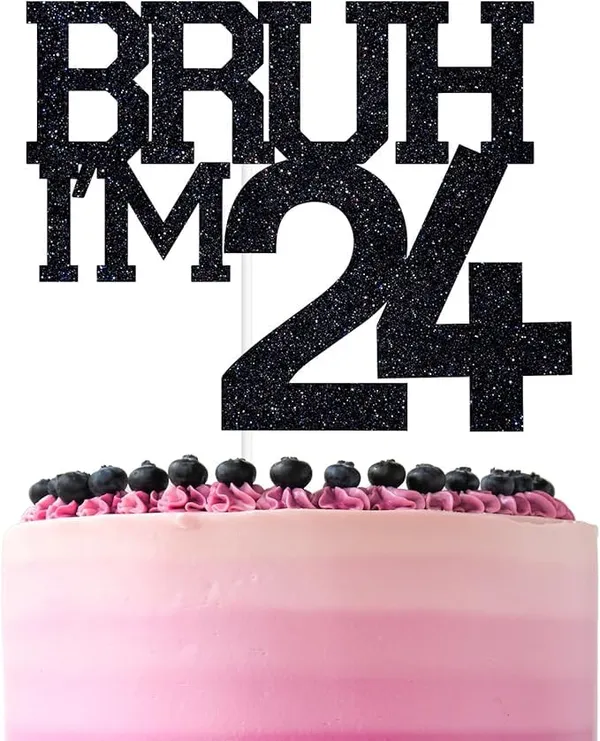 Black_Bruh_I'M_24_Black_Glitter_Cake_Topper_|_Happy_24Th_Born_Day_|_It'S_My_24Th_Birthday_|_Cool_Party_Decoration_For_Kids