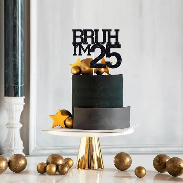 Black_Bruh_I'M_25_Black_Glitter_Cake_Topper_|_Happy_25Th_Born_Day_|_It'S_My_25Th_Birthday_|_Cool_Party_Decoration_For_Kids