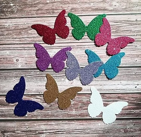 Multi_50_Pieces_Glitter_Butterfly_Cutout_|_Butterfly_Shape_Paper_Die_Cuts_|_For_Decoration/Card_Making/Diy_Projects/Party_Supplies_|_Black_Color