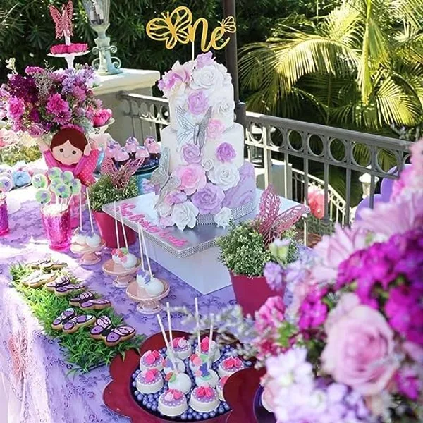 Gold_Glitter_Cake_Topper_|_One_Butterfly_Cake_Topper_For_First_Birthday_|_Cake_Decoration_|_First_Anniversary_Cake_Decoration_|_Cake_Decorating_Supplies/Pack_Of_1_/_Golden_Color