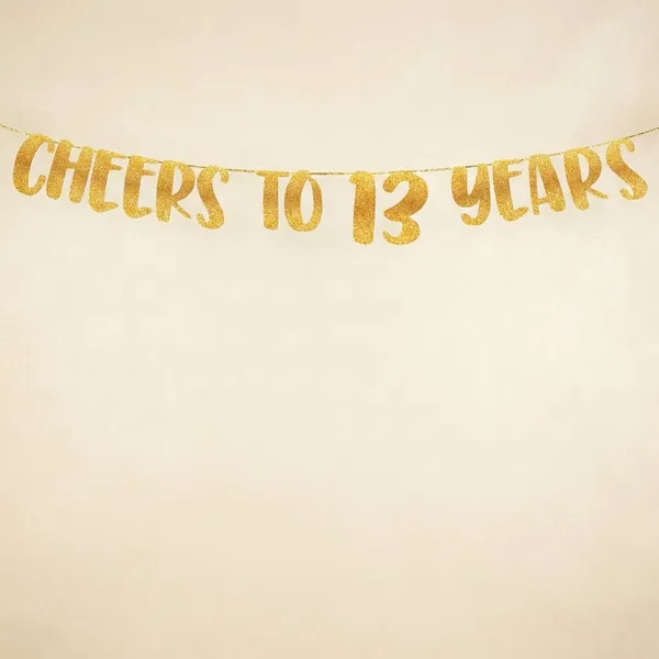Gold_Cheers_To_13_Years_Banner_|_13Th_Birthday_Party_Golden_Glitter_Banner_|_Party_Decorations_And_Supplies_|_Wedding_Anniversary_Decorations_|_Pre-Strung