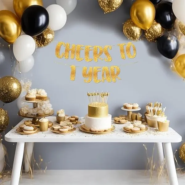Gold_Cheers_To_1_Year_Banner_|_First_Birthday_Party_Golden_Glitter_Banner_|_Party_Decorations_And_Supplies_|_Wedding_Anniversary_Decorations_|_Pre-Strung
