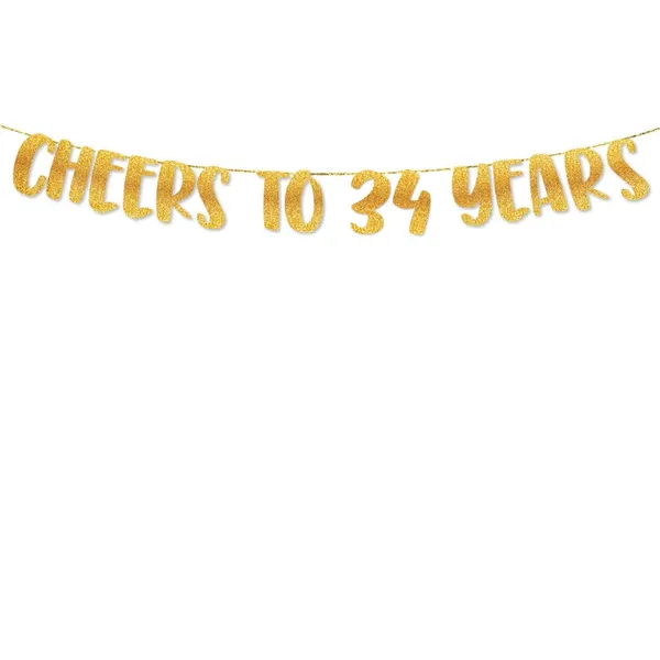 Gold_Cheers_To_34_Years_Banner_|_34Th_Birthday_Party_Golden_Glitter_Banner_|_Party_Decorations_And_Supplies_|_Wedding_Anniversary_Decorations_|_Pre-Strung