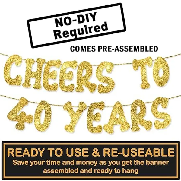 Gold_Cheers_To_40_Years_Banner_|_40Th_Birthday_Party_Golden_Glitter_Banner_|_Party_Decorations_And_Supplies_|_Wedding_Anniversary_Decorations_|_Pre-Strung