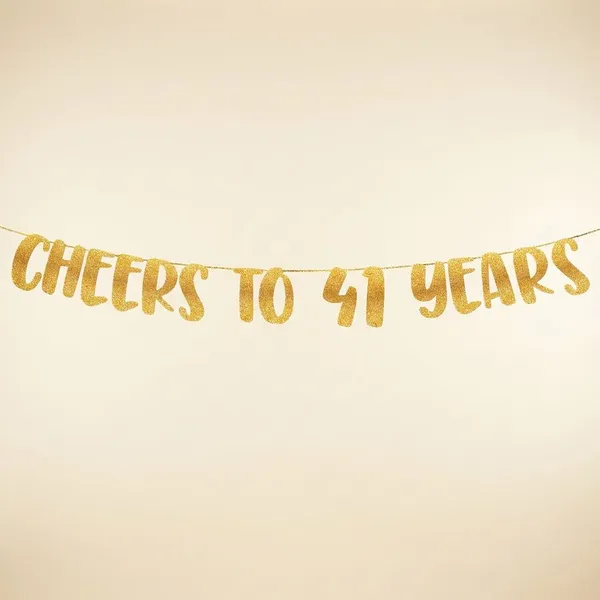 Gold_Cheers_To_41_Years_Banner_|_41St_Birthday_Party_Golden_Glitter_Banner_|_Party_Decorations_And_Supplies_|_Wedding_Anniversary_Decorations_|_Pre-Strung