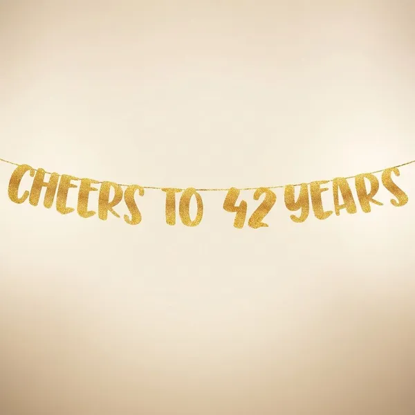 Gold_Cheers_To_42_Years_Banner_|_42Nd_Birthday_Party_Golden_Glitter_Banner_|_Party_Decorations_And_Supplies_|_Wedding_Anniversary_Decorations_|_Pre-Strung