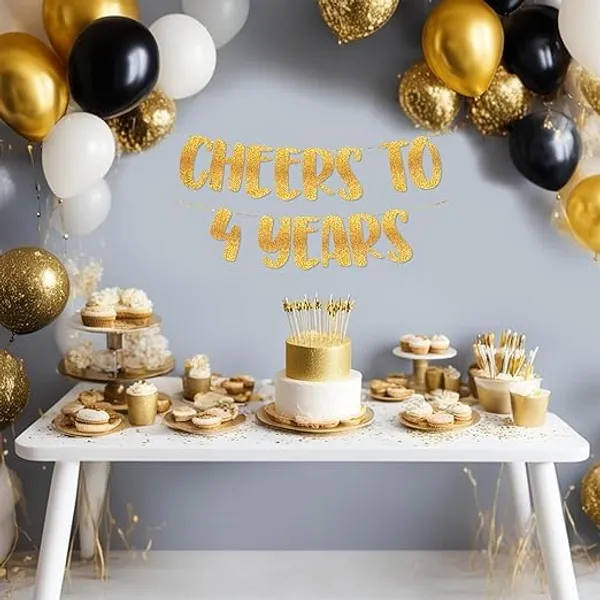 Gold_Cheers_To_4_Years_Banner_|_4Th_Birthday_Party_Golden_Glitter_Banner_|_Party_Decorations_And_Supplies_|_Wedding_Anniversary_Decorations_|_Pre-Strung