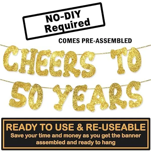 Gold_Cheers_To_50_Years_Banner_|_50Th_Birthday_Party_Golden_Glitter_Banner_|_Party_Decorations_And_Supplies_|_Wedding_Anniversary_Decorations_|_Pre-Strung