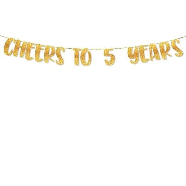Gold_Cheers_To_5_Years_Banner_|_5Th_Birthday_Party_Golden_Glitter_Banner_|_Party_Decorations_And_Supplies_|_Wedding_Anniversary_Decorations_|_Pre-Strung
