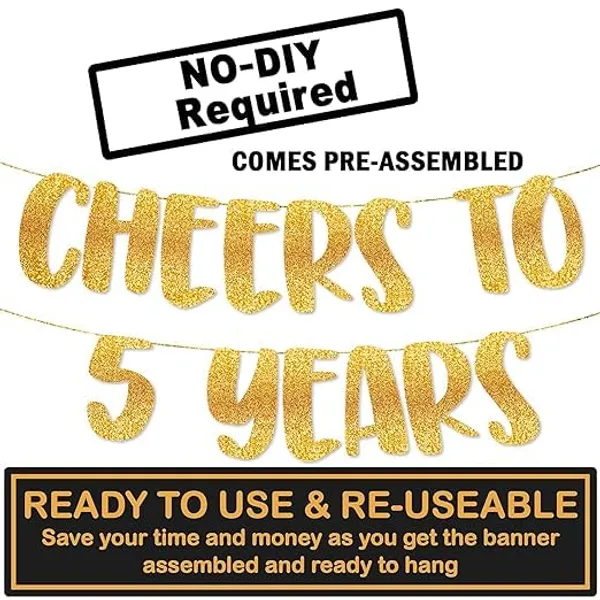 Gold_Cheers_To_5_Years_Banner_|_5Th_Birthday_Party_Golden_Glitter_Banner_|_Party_Decorations_And_Supplies_|_Wedding_Anniversary_Decorations_|_Pre-Strung