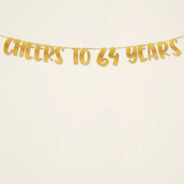 Gold_Cheers_To_64_Years_Banner_|_64Th_Birthday_Party_Golden_Glitter_Banner_|_Party_Decorations_And_Supplies_|_Wedding_Anniversary_Decorations_|_Pre-Strung