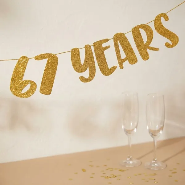 Gold_Cheers_To_67_Years_Banner_|_67Th_Birthday_Party_Golden_Glitter_Banner_|_Party_Decorations_And_Supplies_|_Wedding_Anniversary_Decorations_|_Pre-Strung