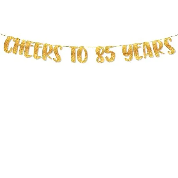 Gold_Cheers_To_85_Years_Banner_|_85Th_Birthday_Party_Golden_Glitter_Banner_|_Party_Decorations_And_Supplies_|_Wedding_Anniversary_Decorations_|_Pre-Strung