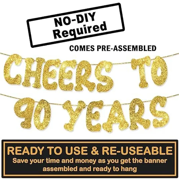 Gold_Cheers_To_90_Years_Banner_|_90Th_Birthday_Party_Golden_Glitter_Banner_|_Party_Decorations_And_Supplies_|_Wedding_Anniversary_Decorations_|_Pre-Strung