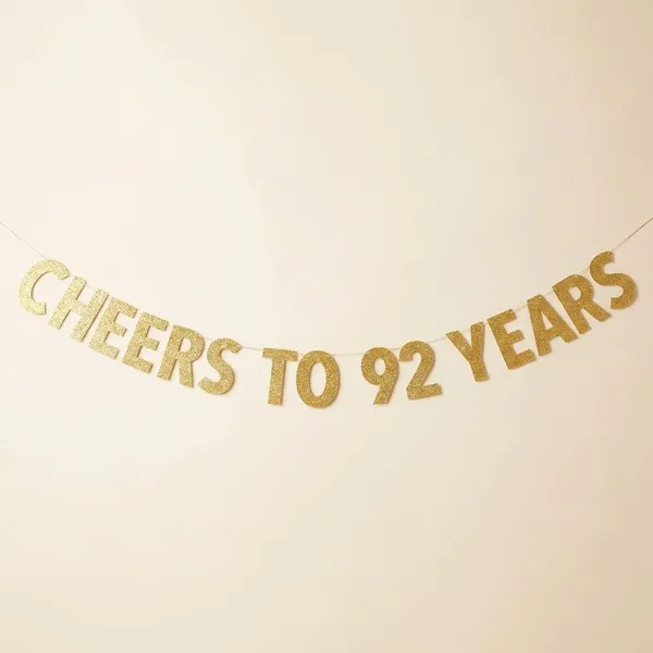 Gold_Cheers_To_92_Years_Banner_|_92Nd_Birthday_Party_Golden_Glitter_Banner_|_Party_Decorations_And_Supplies_|_Wedding_Anniversary_Decorations_|_Pre-Strung
